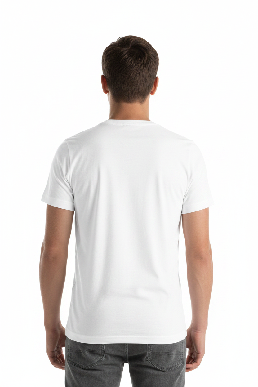 T-shirt blanc dos simple