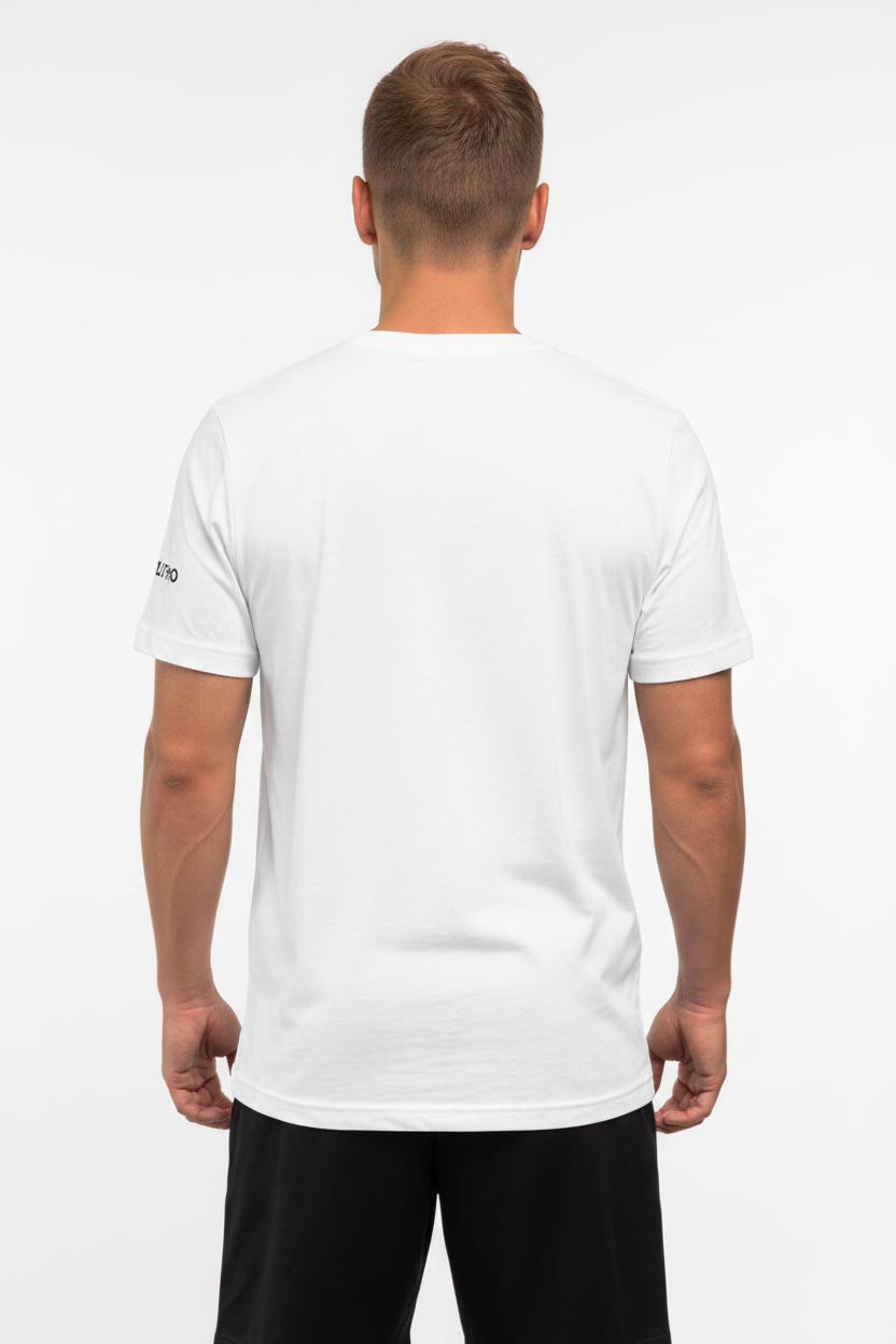 T-shirt croix géométrique vue de dos