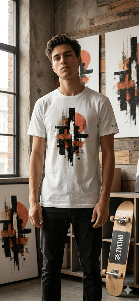 ZYLTHO Chalk, Oversized Tee Pure White - T-SHIRT